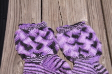 entrelac close up flat