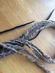 Navajo plied, close up