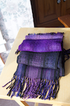 purple scarves